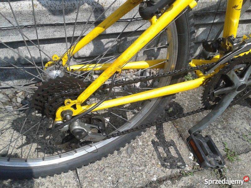 Rower górski 24 żółty 150 Pabianice sprzedam