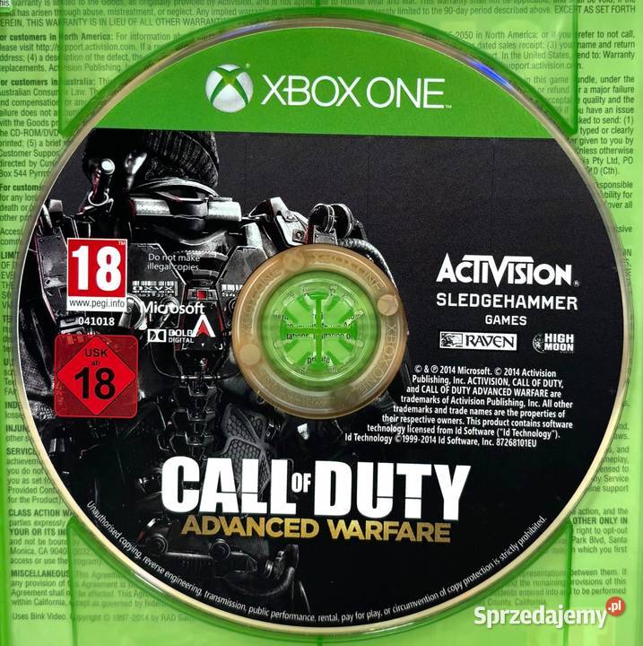 Xbox One Call of duty advanced warfare day zero Elbląg