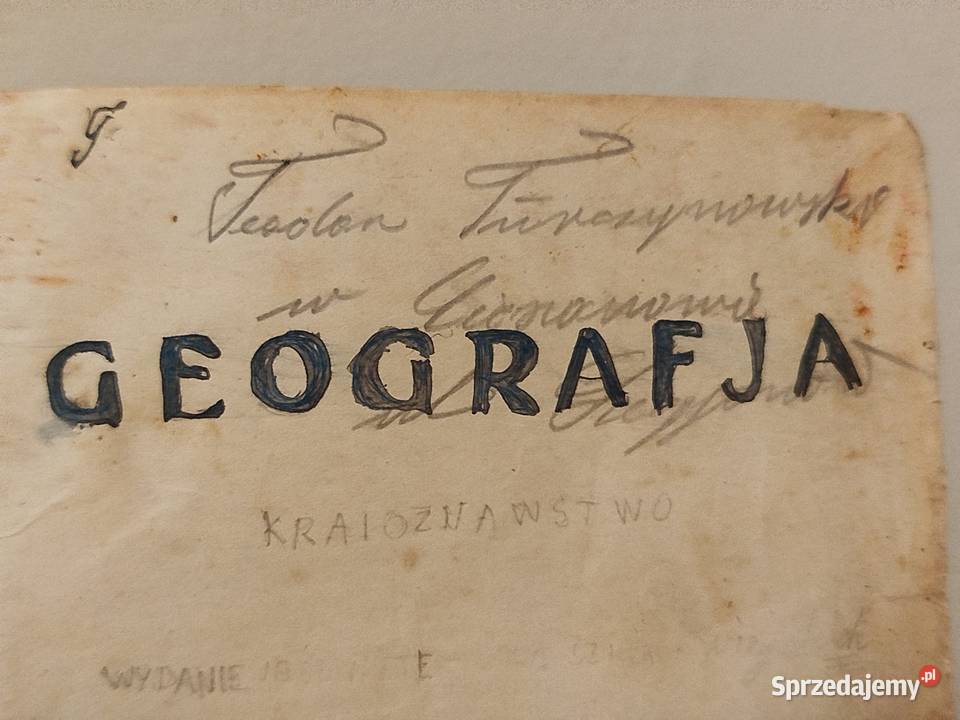 Książka Geografja szkół wiejskich D Gayówna 192 Antykwariat zachodniopomorskie Szczecin