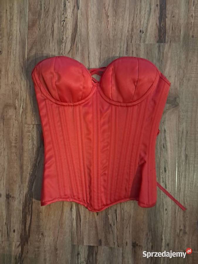 piękny nowy czerwony gorset rozmiar XS brak Sandomierz sprzedam