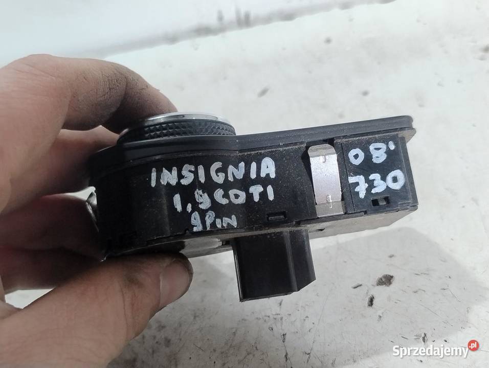 PANEL WŁĄCZNIK ŚWIATEŁ 9 PIN OPEL INSIGNIA A