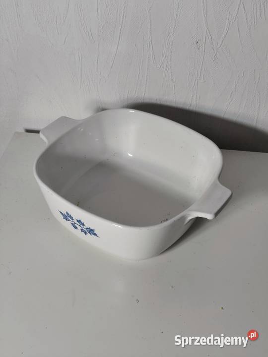 Vintage naczynie żaroodporne PYROFLAM Blue Leaf łódzkie Poddębice