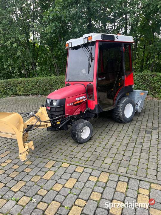 Traktorek komunalny Shibaura SX24 4x4 pług Napęd 4x4 małopolskie