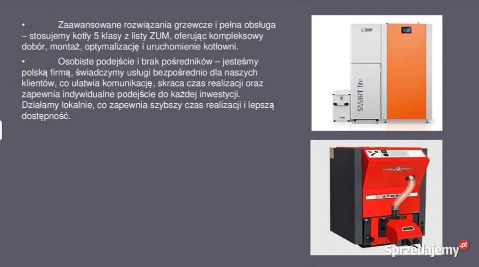 Instalacjia kotłowni pelletowych i zgazowujących Usługi Sochaczew