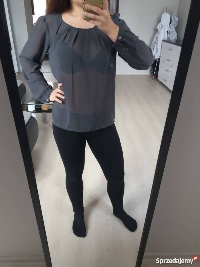 Bluzka elegancka szara Vero Moda 38 M szary/srebrny Kielce