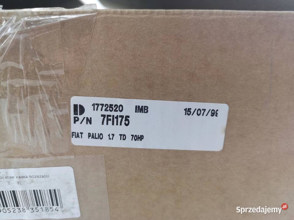 ZESTAW PASKA ROZRZĄDU FIAT PALIO 20 JTD 1999 osobowe