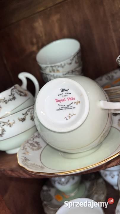 Filiżanka z talerzykiem Colclough Made in Gdańsk