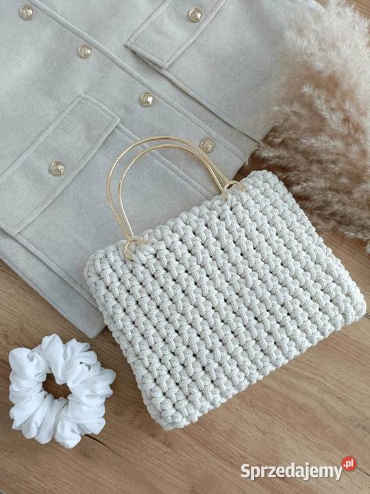 Torebka ze sznurka szydełkowa handmade podkarpackie Rzeszów