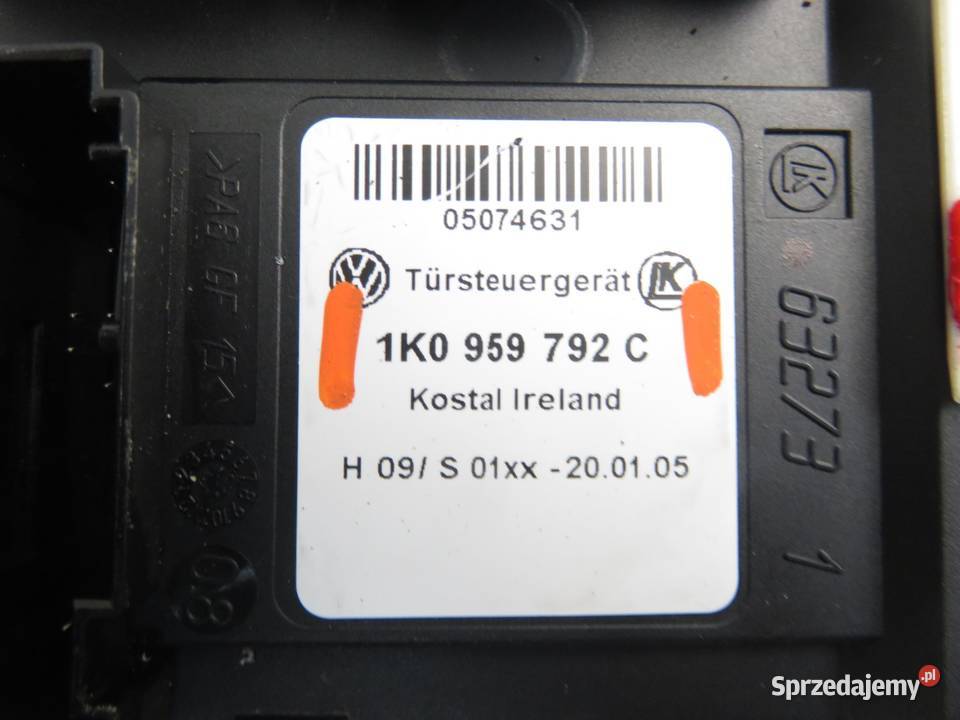 PODNOŚNIK SZYBY PRAWY 3D VW GOLF V 1K0959792C osobowe