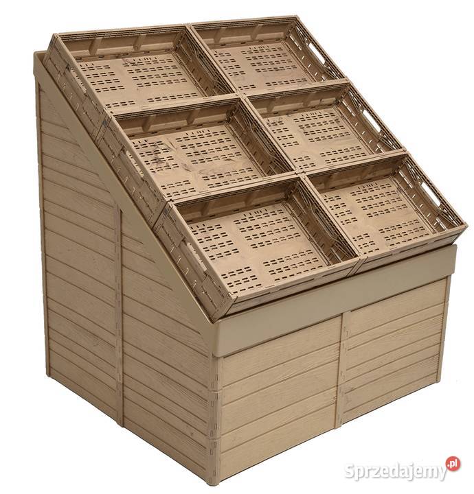 Skrzynka drewnopodobna składana plastikowa Kraków