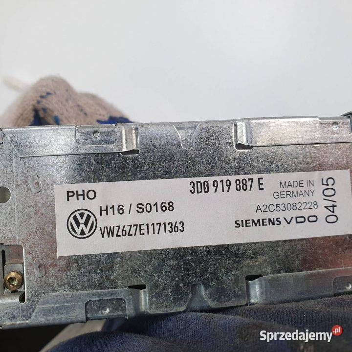 CZYTNIK NAWIGACJI VOLKSWAGEN PHAETON 3D0919887E kujawsko-pomorskie Lipno sprzedam