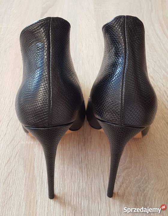 Nowe buty szpilki Lost Ink 39 czarne skóra Czółenka Szczecin sprzedam