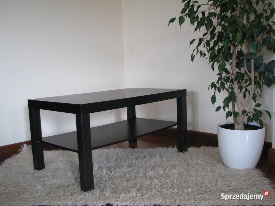 Stolik kawowy Ikea Lack szafka RTV czarny brąz Brzegi sprzedam