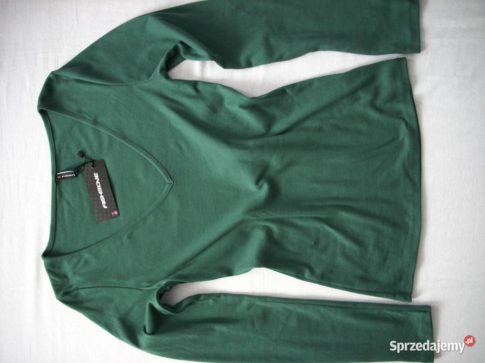 Yorker Zielona Bluzka Dłuższa Cotton NOWA 40 Nowy Sącz