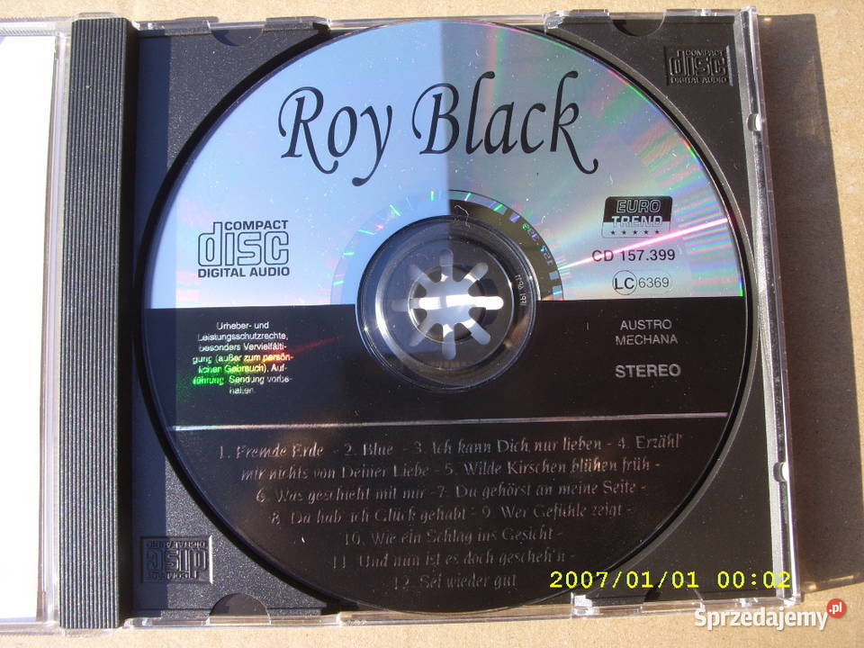 CD Roy BlackFremde erde Kultura i Rozrywka Wołów