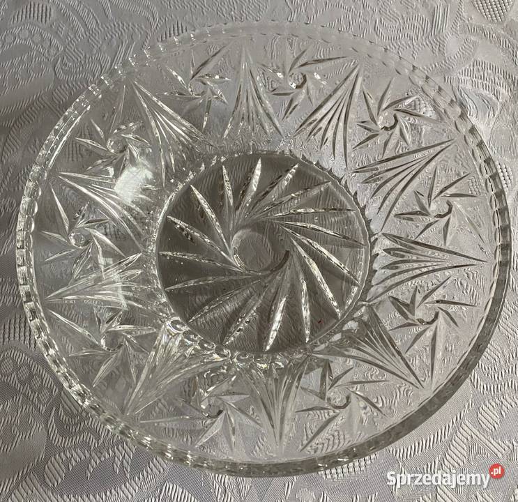 Kryształowa misa szlif młynek Huta Szkła Julia Warszawa sprzedam
