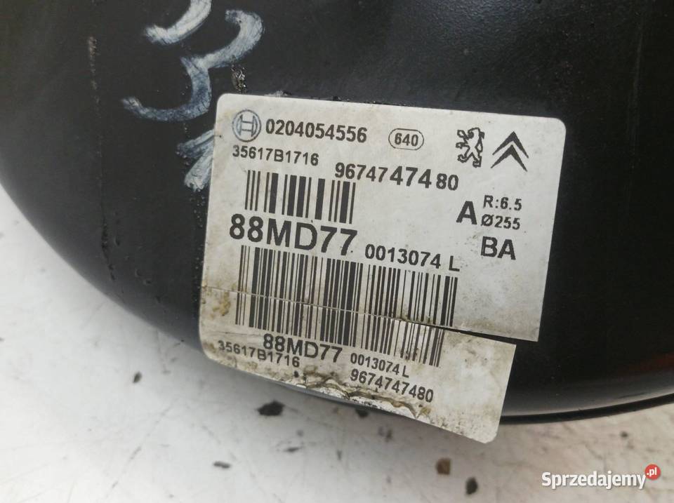 POMPA HAMULCOWA SERWO 9674747480 Citroen C4 II Rok produkcji 2012