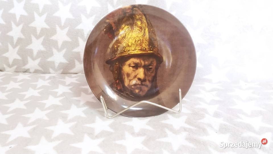 Talerz Rembrandt Mężczyzna w złotym hełmie Pawłowice