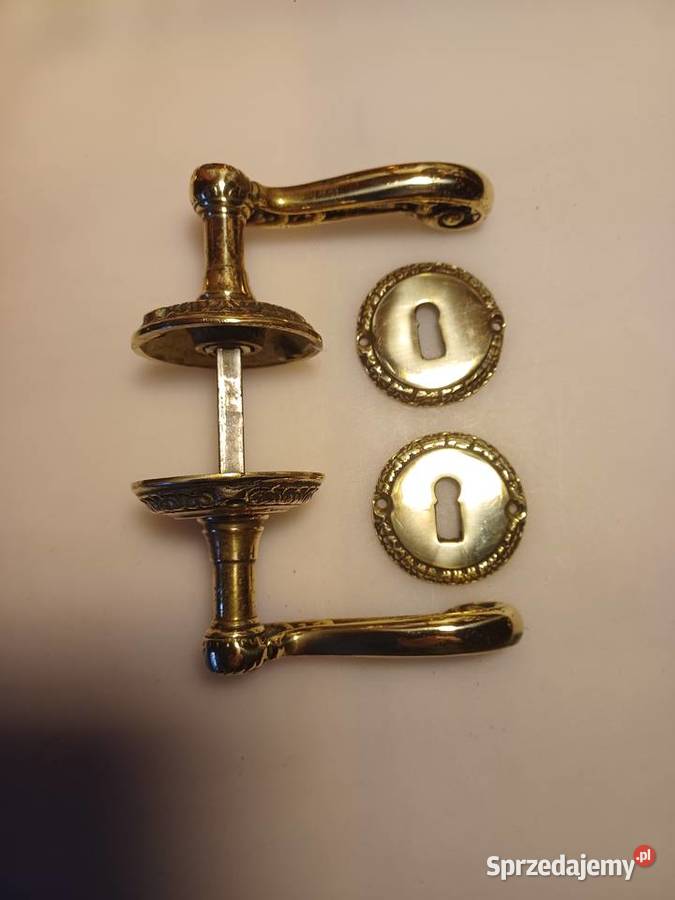 Mosiężne klamki z rozetami Poznań