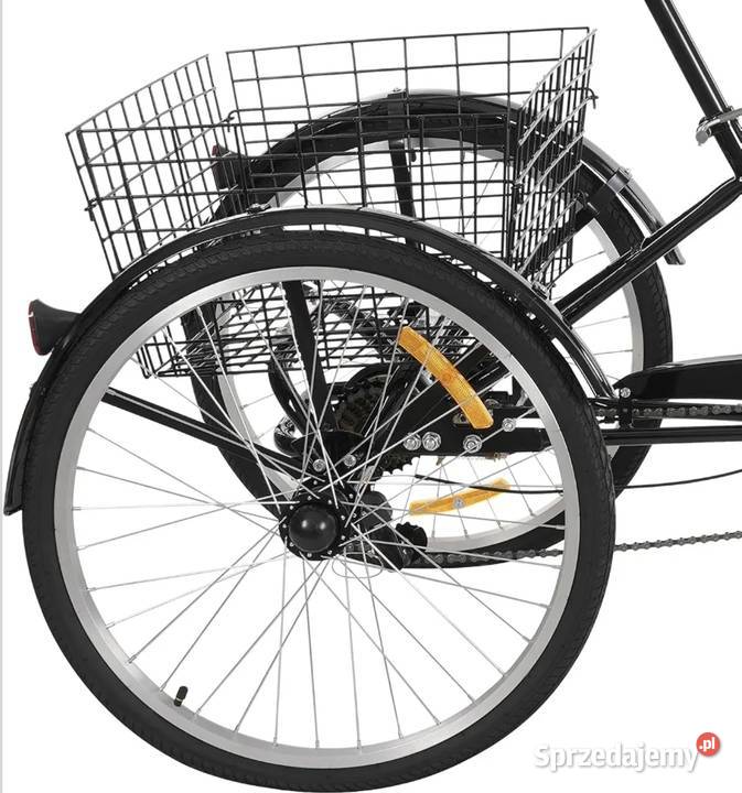 Nowy Rower Trójkołowy Trójkołowiec 24 CZERWONY Zduńska Wola