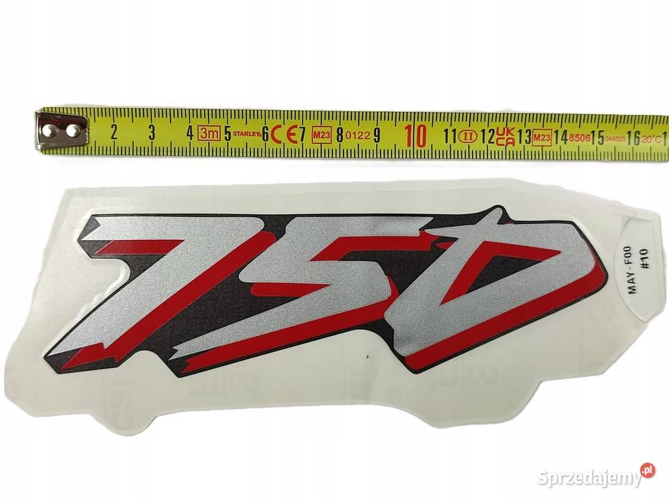 NAKLEJKA 750 POD SIEDZ PR STR HONDA XRV750