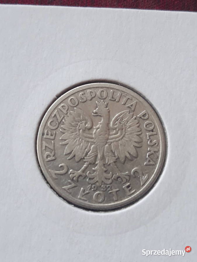 2 Głowa kobiety 1932 r 2 Numizmatyka Konin