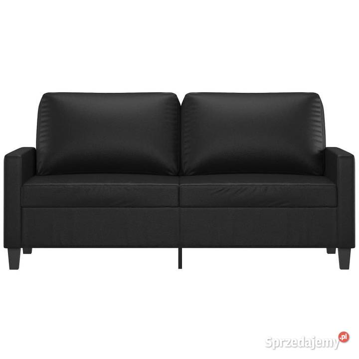 2osobowa sofa czarna 140 sztuczna skóra WM359137 Warszawa