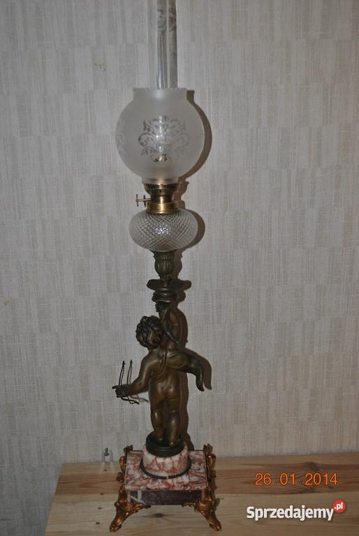 XIXwieczna figuralna lampa naftowa