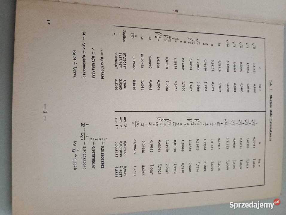 Książka tablice matematyczno fizyczno cyfrowe Katowice