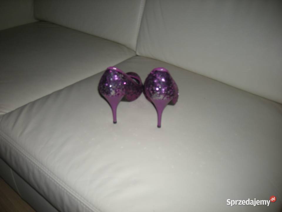 Buty damskie szpilki nowe połyskujące 2 pary Gdańsk sprzedam
