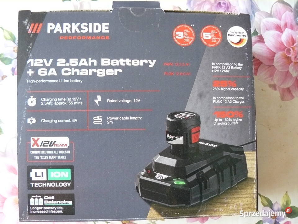 Akumulator z ładowarką Parkside 12v gwarancja Nowa Sól