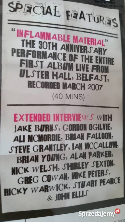 STILL BURNING The Story of Stiff Little Fingers Puławy