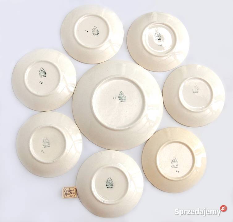 Fajans Koło PRL vintage malowany talerz patera Lublin sprzedam