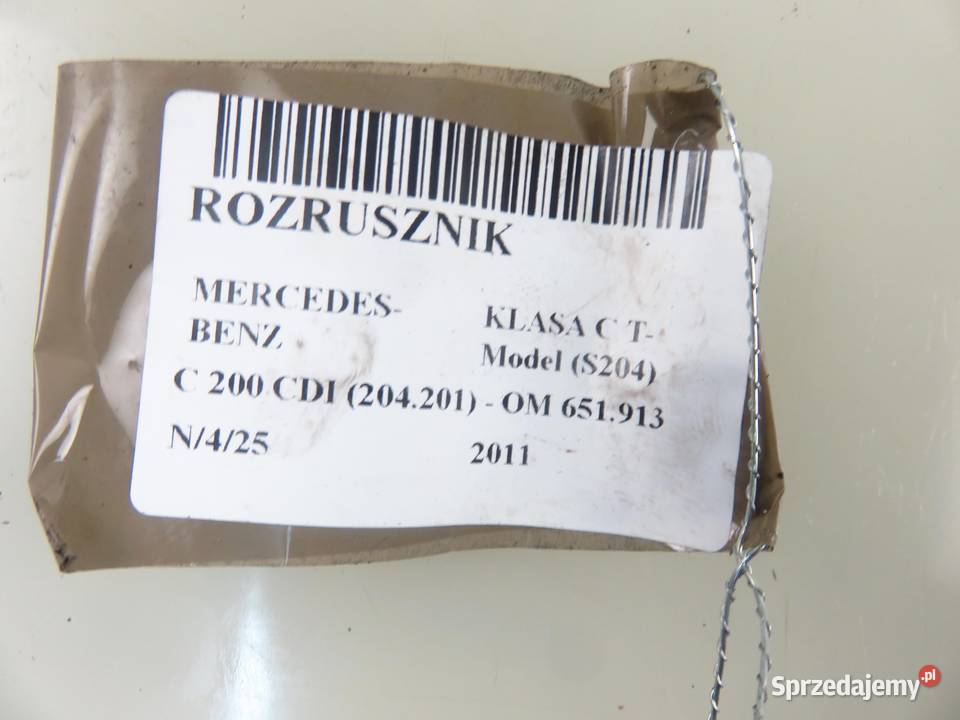 ROZRUSZNIK MERCEDES W204 C 200 CDI 0061514501