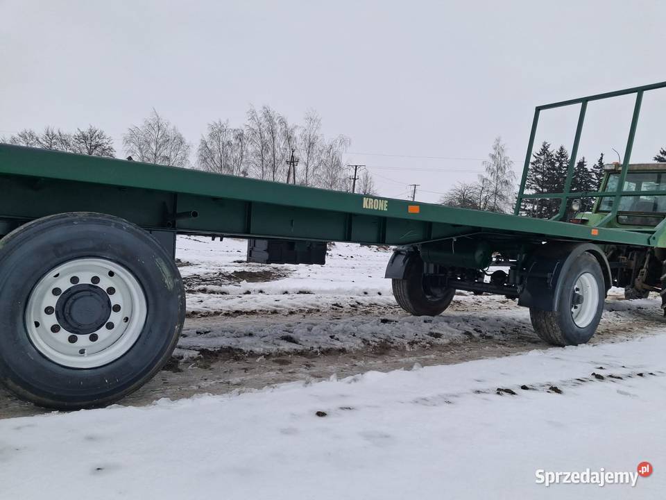 Przyczepa slomy skrzynio palet Mgoszcz