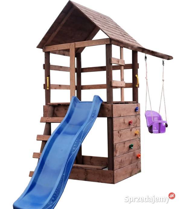 Plaz Zabaw o Ogrodu ZYGZAK DOMEK Ślizg Kraków