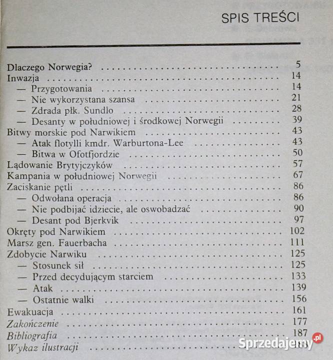 Narwik 1940 Janusz Odziemkowski Rok wydania 1988 lubelskie Chełm sprzedam