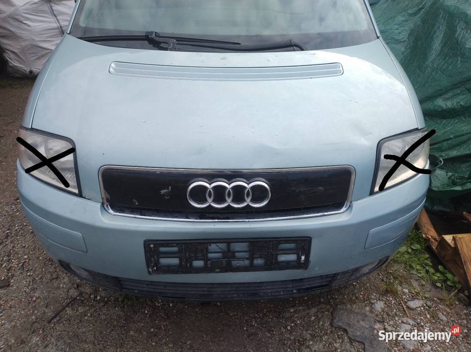 Kpl Przód Audi A2 9905r lakier LY7R Wysyłka Rok produkcji 2002 warmińsko-mazurskie Elbląg
