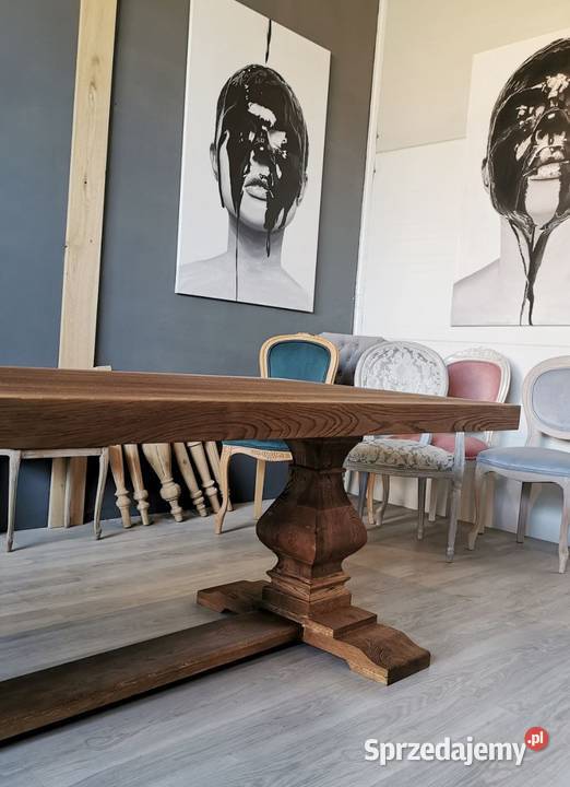 Stół dębowy szczotkowany rozkładany Łódź