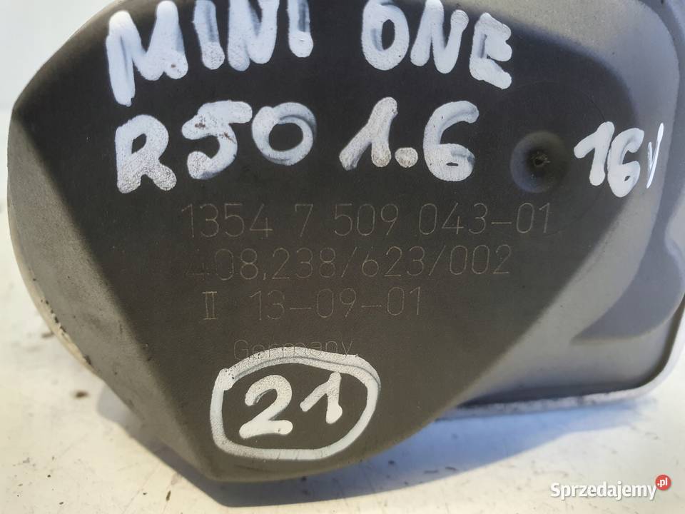 PRZEPUSTNICA Mini One R50 R53 16 16V 7509043 Chełm