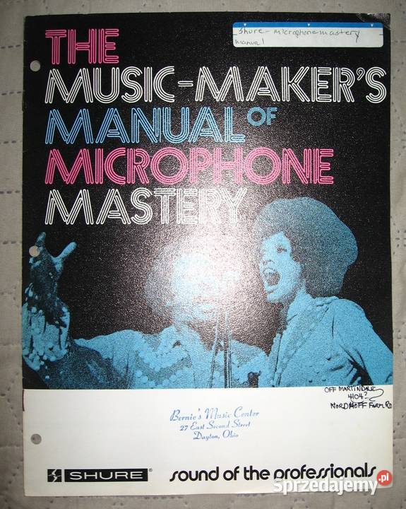 SHURE zestaw starych katalogów i broszur Kępice