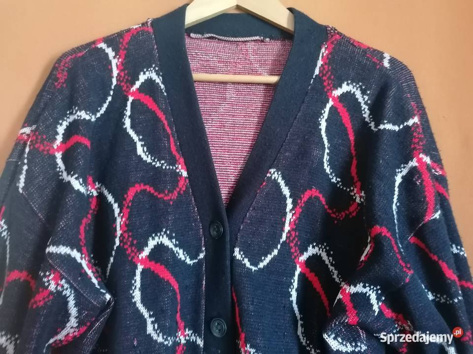 Sweter damski rozpinany wzorzystyDzianina Łódź