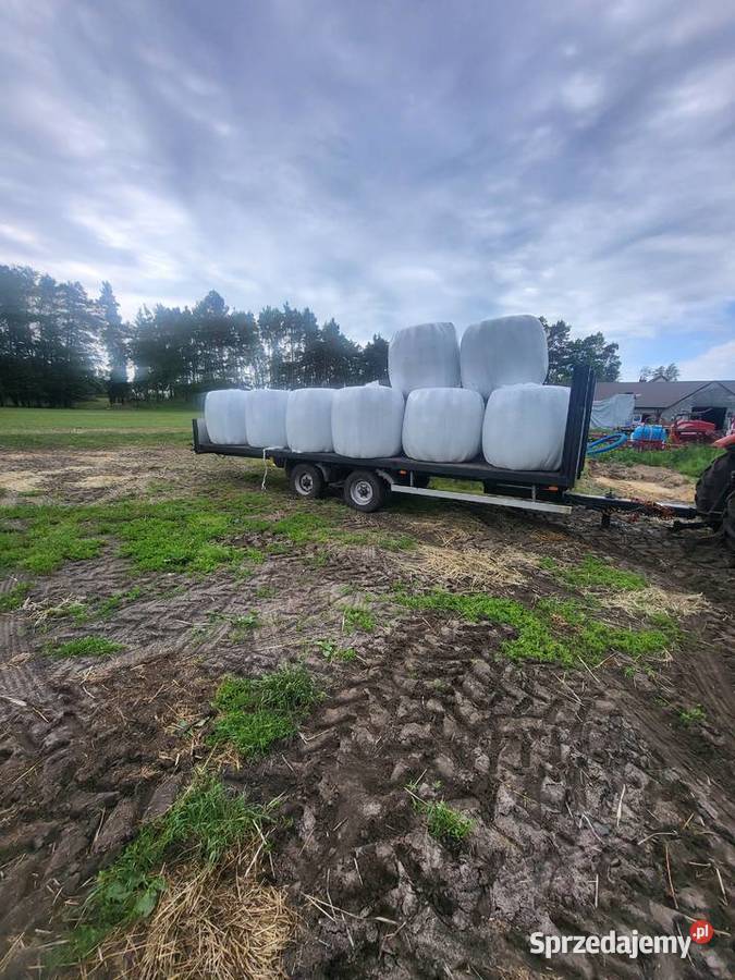 Przyczepa laweta do balotów 8ton ładowności Promnik