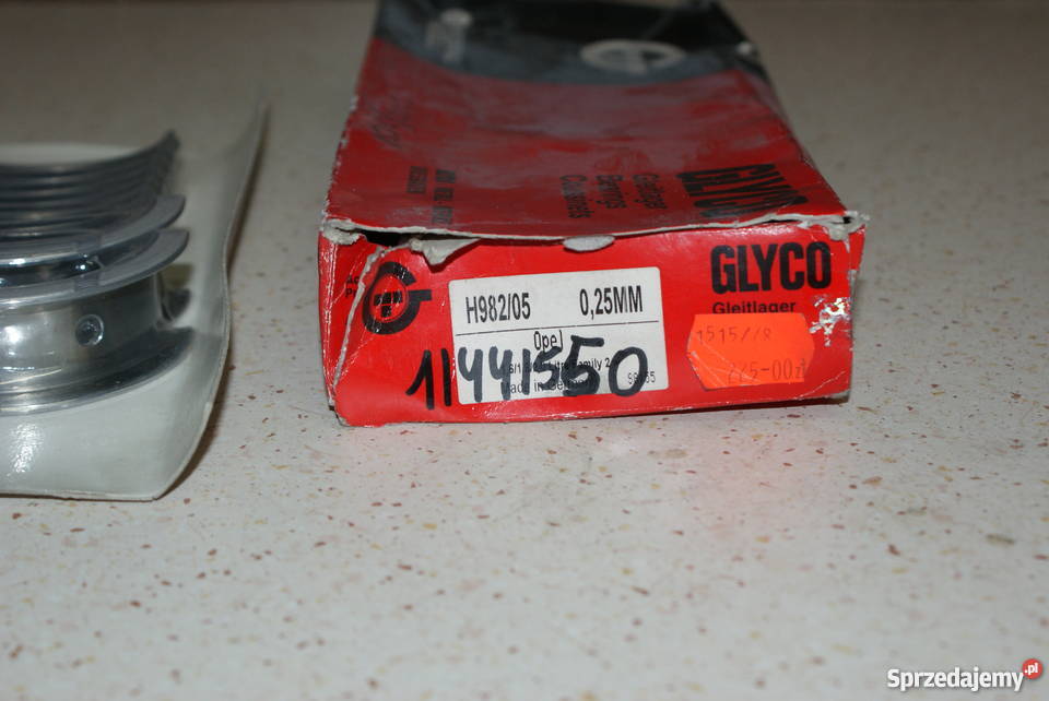 Komplet panewek głównych firmy GLYCO H9825 025 sprzedam