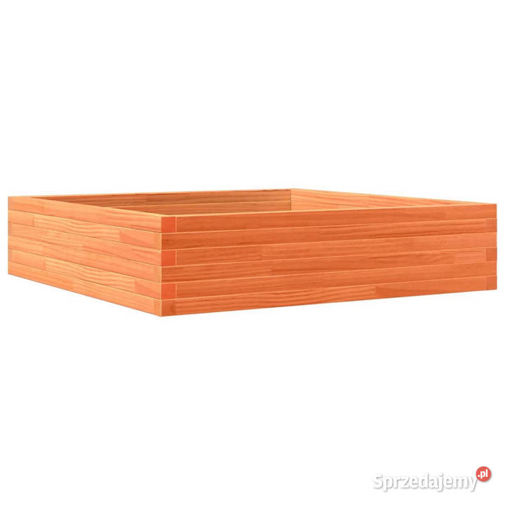 Donica ogrodowa woskowy brąz 100x100x23 drewno mazowieckie Warszawa