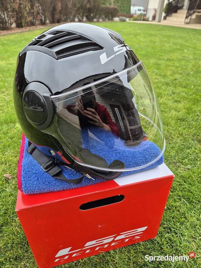 Kask motocyklowy na skuter LS2 r XL pokrowiec i Motoryzacja Sobienie-Jeziory sprzedam