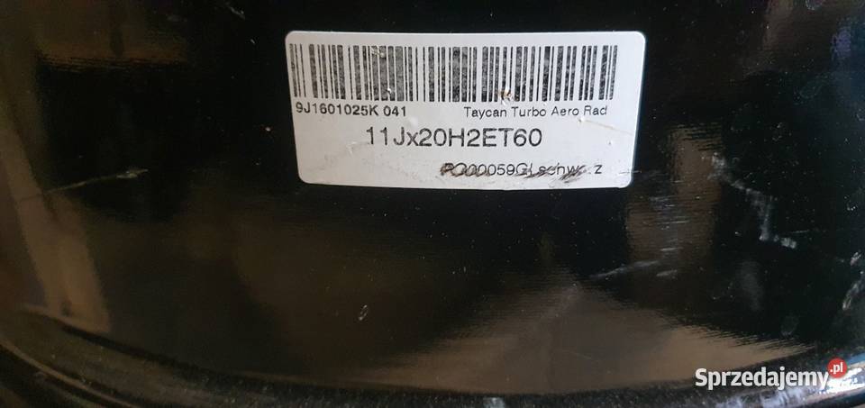 Porsche Taycan Alufelga 20 9j1601025k et 60 Leszno