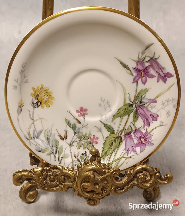 Krautheim Łączka Filiżanka Kolekcjonerski Kwiaty zachodniopomorskie Dobrzany