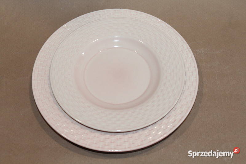 Ceramiczny zestaw śniadaniowy pudrowy róż 1130 Szczecin