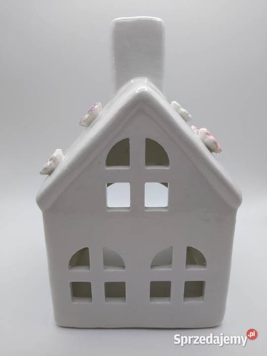 Domek Świecznik na tealight Ceramika Wiosna Gdańsk